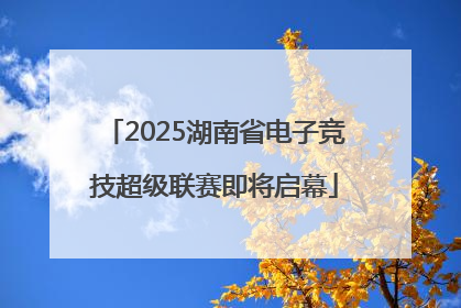 2025湖南省电子竞技超级联赛即将启幕