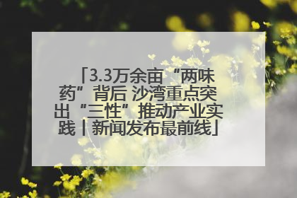 3.3万余亩“两味药”背后 沙湾重点突出“三性”推动产业实践丨新闻发布最前线