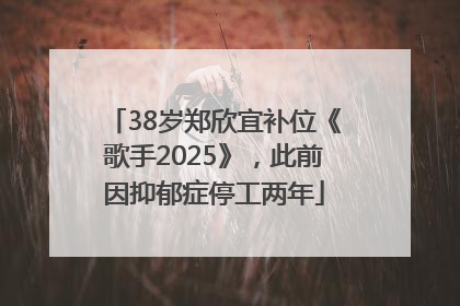 38岁郑欣宜补位《歌手2025》，此前因抑郁症停工两年
