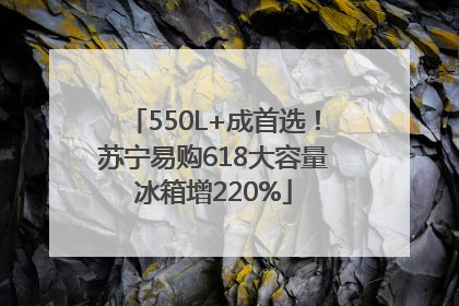 550L+成首选！苏宁易购618大容量冰箱增220%