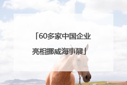60多家中国企业亮相挪威海事展