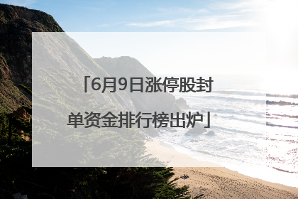 6月9日涨停股封单资金排行榜出炉