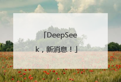 DeepSeek，新消息！